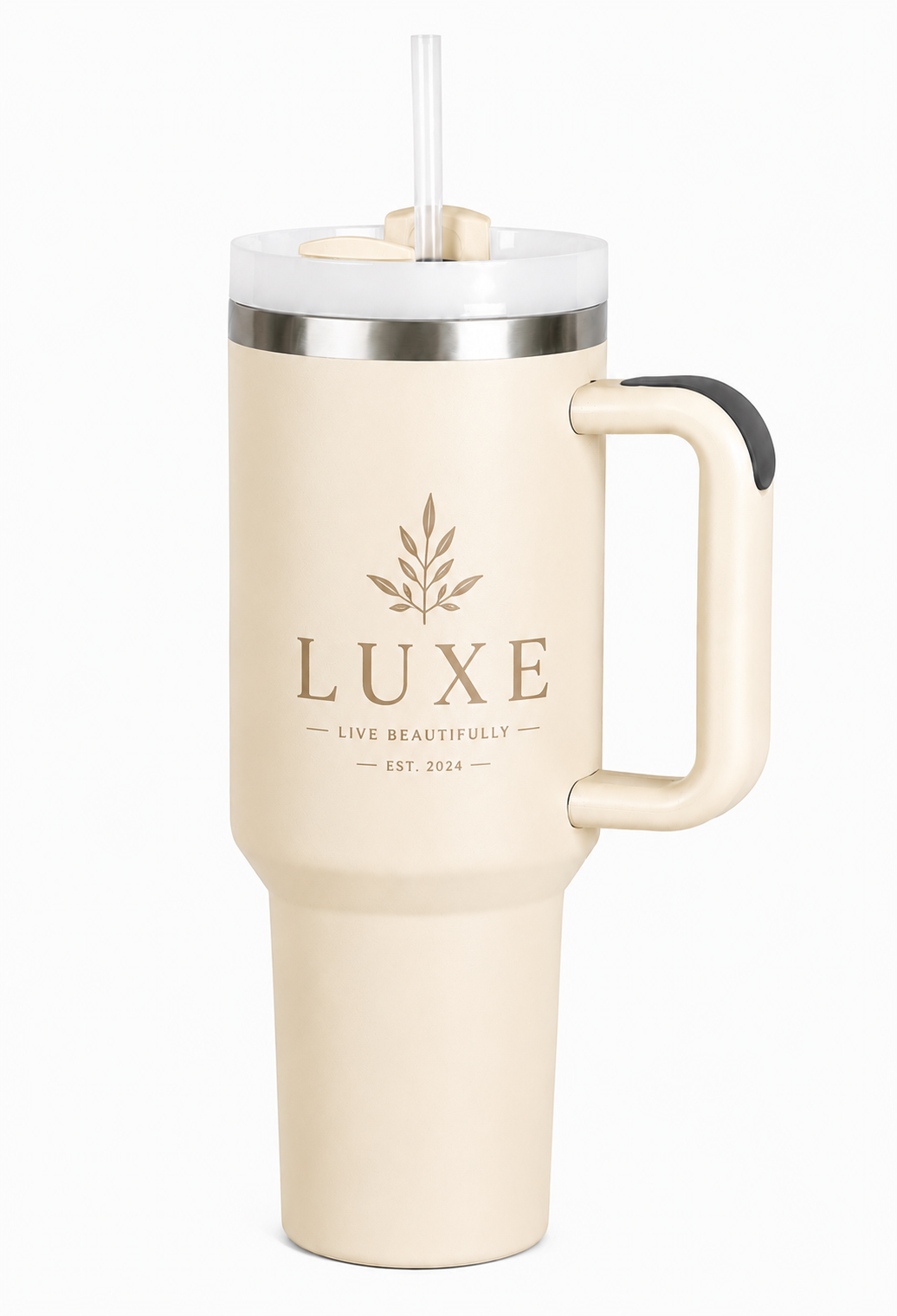 Custom 40oz Tumbler — Cream